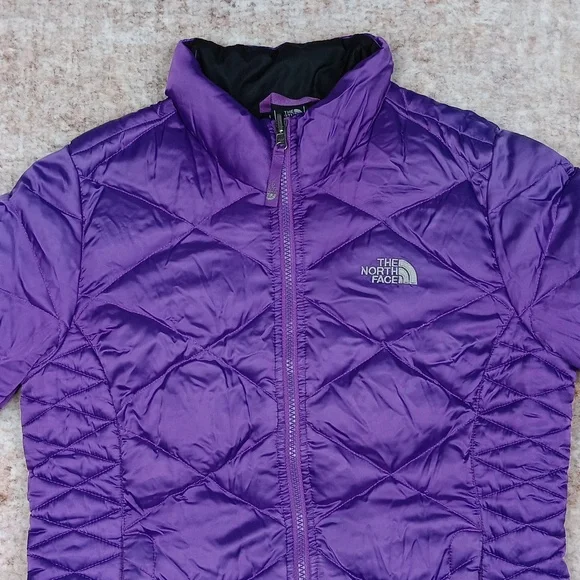 The North Face Purple Quilted 550 Down Puffer Jacket